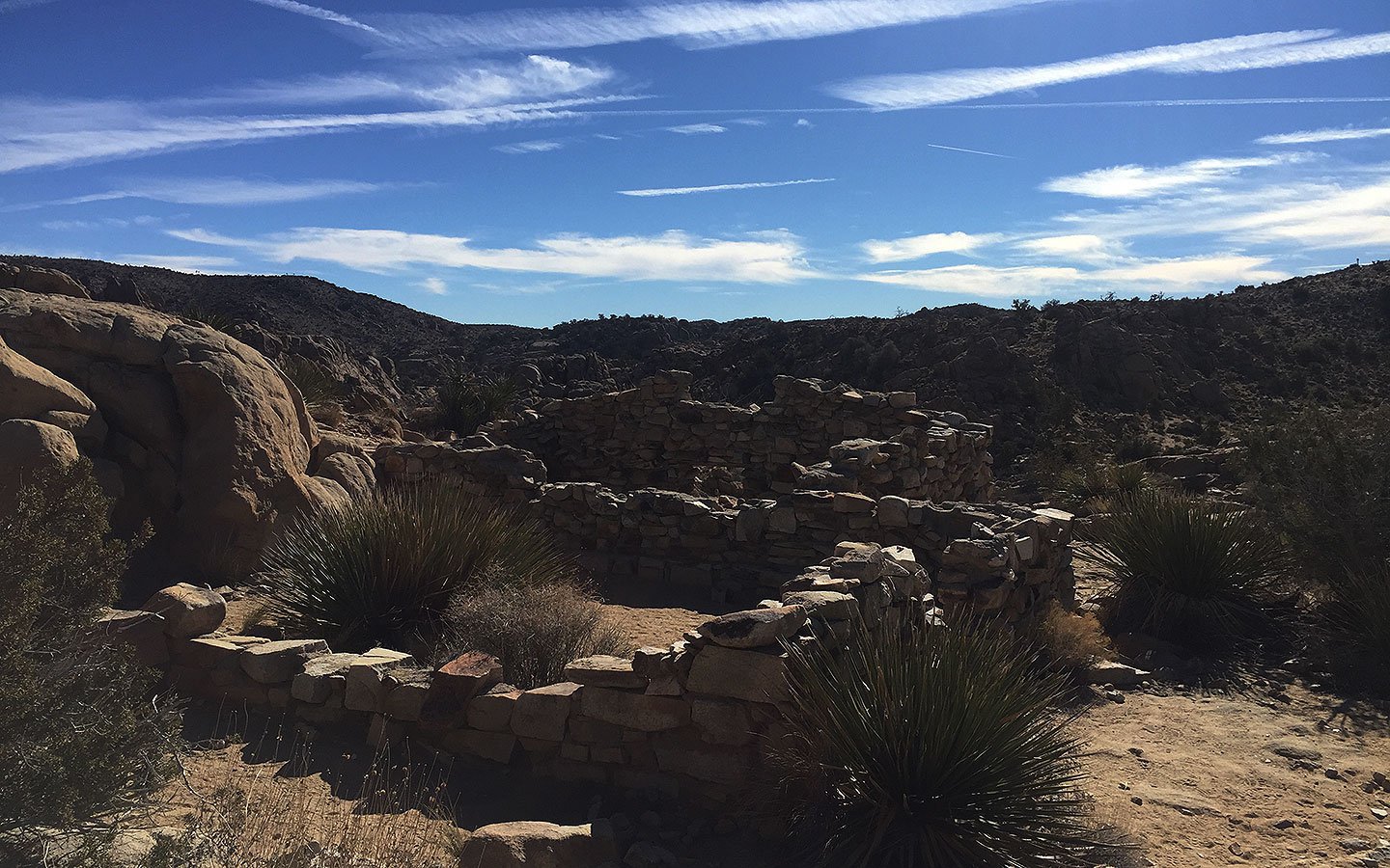 Ruins of a former miner habitation