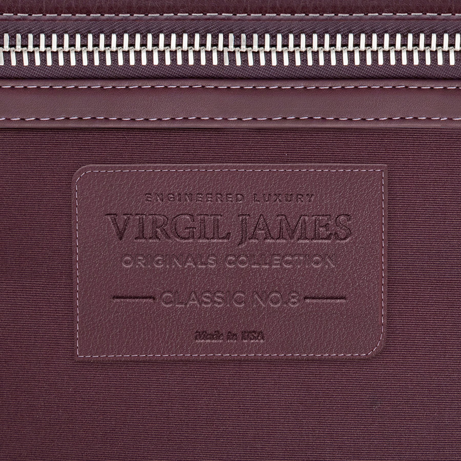 Burgundy Grain Leather